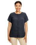 devon & jones dp612w ladies' perfect fit™  short-sleeve crepe blouse Front Thumbnail