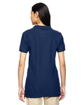 gildan g828l ladies 6.6-ounce 100% double pique cotton sport shirt Back Thumbnail