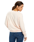 us blanks us238 ladies' raglan pullover long sleeve crewneck sweatshirt Back Thumbnail