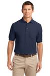 port authority k500p silk touch™ polo with pocket Front Thumbnail