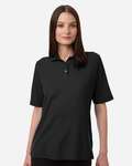 Harriton M105W Women's Maverick CVC Pique Polo Front Thumbnail