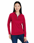 core365 ce418w ladies' origin performance pique quarter-zip Front Thumbnail