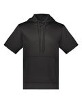 augusta sportswear 6871 wicking fleece short sleeve hoodie Front Thumbnail