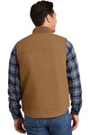 cornerstone csv40 washed duck cloth vest Back Thumbnail