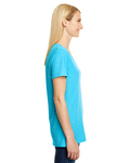 hanes 42vt ladies' x-temp® triblend v-neck t-shirt Side Thumbnail