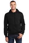 port & company pc90ht tall essential fleece pullover hooded sweatshirt Front Thumbnail