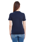 American Apparel 2356W Ladies' Fine Jersey Short-Sleeve V-Neck Back Thumbnail