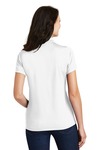Port Authority L497 Ladies Poly-Charcoal Blend Pique Polo Back Thumbnail