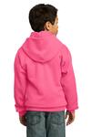 port & company pc90yh youth core fleece pullover hooded sweatshirt Back Thumbnail