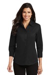 port authority l612 ladies 3/4-sleeve easy care shirt Front Thumbnail