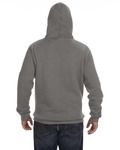 J America JA8824 Adult Premium Fleece Pullover Hooded Sweatshirt Back Thumbnail