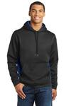 Sport-Tek ST239 Sport-Wick ® CamoHex Fleece Colorblock Hooded Pullover Front Thumbnail