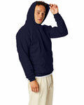 Hanes P170 Unisex Ecosmart® 50/50 Pullover Hooded Sweatshirt Side Thumbnail