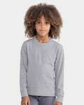 next level 3311nl youth cotton long sleeve t-shirt Front Thumbnail