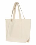 q-tees q1500 34.6l large canvas deluxe tote Side Thumbnail
