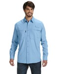 dri duck dd4405 men's 100% polyester long-sleeve fishing shirt Front Thumbnail