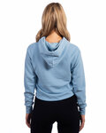 Next Level 9384 Ladies' Cropped Pullover Hooded Sweatshirt Back Thumbnail