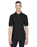 Harriton M265P Men's 5.6 oz. Easy Blend™ Polo with Pocket Side Thumbnail