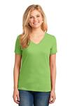 Port & Company LPC54V Ladies Core Cotton V-Neck Tee Front Thumbnail