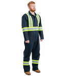 berne hvc250 men's safety striped unlined coverall Side Thumbnail