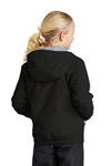 sport-tek yst56 youth waterproof insulated jacket Back Thumbnail