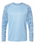 Paragon SM0216 Cayman Performance Camo Colorblock Long Sleeve T-Shirt Front Thumbnail