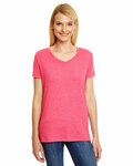Hanes 42VT Ladies' Perfect-T Triblend V-Neck T-shirt Front Thumbnail