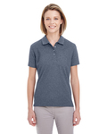 ultraclub uc100w ladies' heathered piqué polo Front Thumbnail