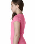 next level n3710 youth girls’ princess t-shirt Side Thumbnail