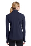 Sport-Tek LST860 Ladies Sport-Wick ® Textured 1/4-Zip Pullover Back Thumbnail