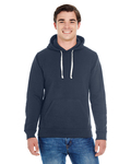 j america ja8871 adult triblend pullover fleece hooded sweatshirt Side Thumbnail