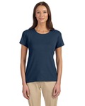 devon & jones dp182w ladies' perfect fit™ shell t-shirt Front Thumbnail