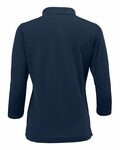 paragon sm0120 women's lady palm three-quarter sleeve polo Back Thumbnail