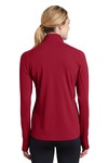 Sport-Tek LST860 Ladies Sport-Wick ® Textured 1/4-Zip Pullover Back Thumbnail