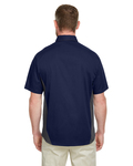 Harriton M586 Men's Flash IL Colorblock Short Sleeve Shirt Back Thumbnail