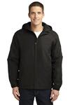 port authority j327 hooded charger jacket Front Thumbnail