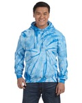 tie-dye cd877 adult tie-dyed pullover hooded sweatshirt Front Thumbnail