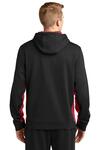 sport-tek st235 sport-wick ® fleece colorblock hooded pullover Back Thumbnail