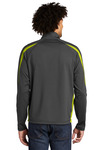 sport-tek st851 sport-wick ® stretch 1/2-zip colorblock pullover Back Thumbnail