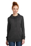district dm493 women's lightweight fleece hoodie Front Thumbnail