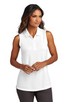 Port Authority LK110SV Ladies Dry Zone ® UV Micro-Mesh Sleeveless Polo Front Thumbnail