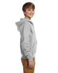 Jerzees 993B Youth 8 oz. NuBlend® Fleece Full-Zip Hooded Sweatshirt Side Thumbnail