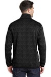 port authority f232 sweater fleece jacket Back Thumbnail