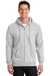 Port & Company PC90ZH Essential Fleece Full-Zip Hooded Sweatshirt Front Thumbnail