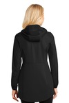 port authority l719 ladies active hooded soft shell jacket Back Thumbnail