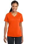 sport-tek lst340 ladies posicharge ® racermesh ® v-neck tee Front Thumbnail