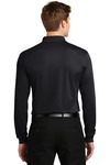 sport-tek st657 long sleeve micropique sport-wick ® polo Back Thumbnail