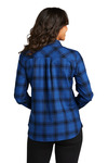 Port Authority LW669 Ladies Plaid Flannel Shirt Back Thumbnail