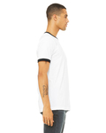 bella + canvas 3055c men's jersey short-sleeve ringer t-shirt Side Thumbnail