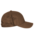 dri duck di3345 100% cotton structured mid-profile hat Front Thumbnail